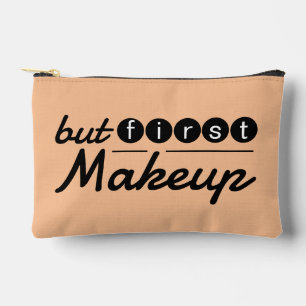 Pochette À Accessoires Drôle Fantaisiste Vintage Peach Orange Maquillage