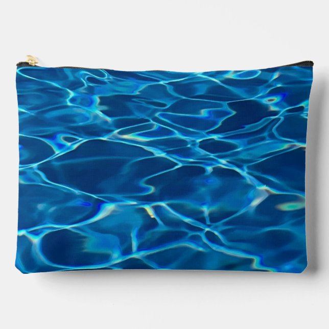 Pochette À Accessoires Eau de la piscine bleu foncé (Recto)