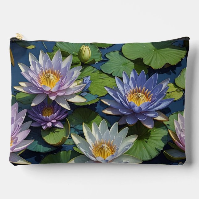 Pochette À Accessoires Eau Lily fleur vibrante (Recto)