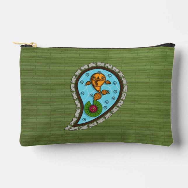 Pochette À Accessoires Écaille le poisson rouge (Recto)