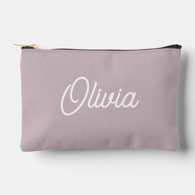 Pochette À Accessoires Écriture en gras monogramme, violet clair (Recto)