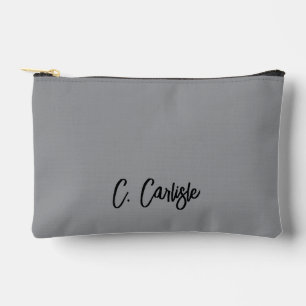 Pochette À Accessoires Écriture manuscrite élégante personnalisée