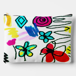 Pochette À Accessoires Écritures Art numérique Abstrait