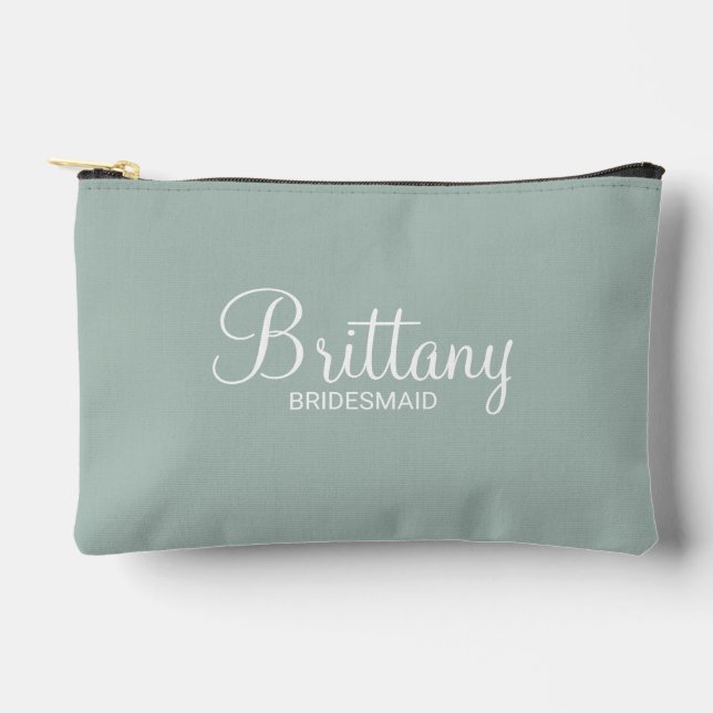 Pochette À Accessoires Écrivain Personnalisé De Script Moderne (Recto)