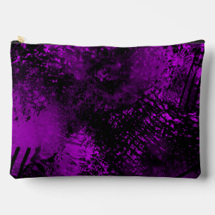 Pochette À Accessoires Effet d'éclosion de peinture à éclats violet et no