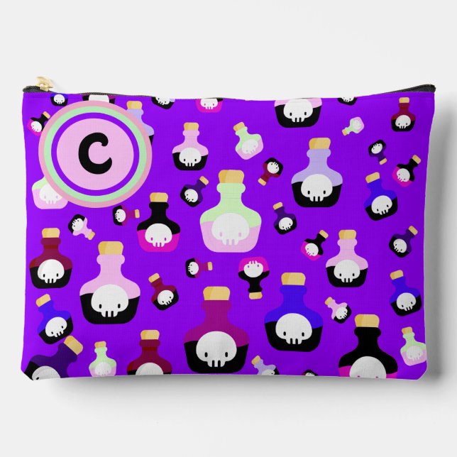 Pochette À Accessoires Éffrayant mignon Choisissez votre poison Halloween (Recto)