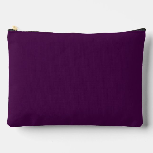 Pochette À Accessoires Eggplant Purple Solid (Recto)