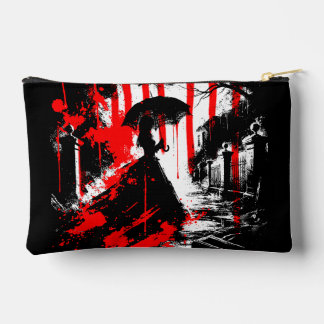 Pochette À Accessoires Élégance de Crimson dans l'ombre - Art victorien g