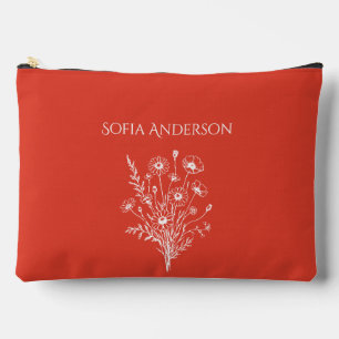 Pochette À Accessoires Élégance fleur sauvage