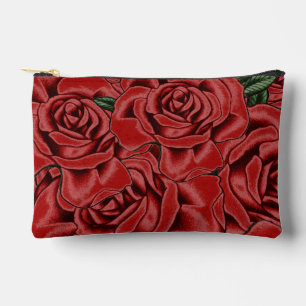 Pochette À Accessoires Élégance Red Rose