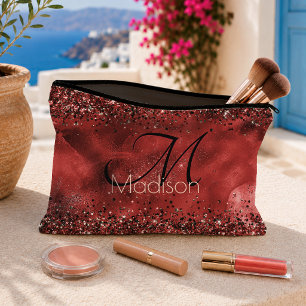 Pochette À Accessoires Élégant monogramme de parties scintillant en or no