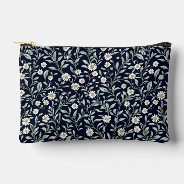 Pochette À Accessoires Élégant motif floral de marguerite sur Arrière - p (Recto)