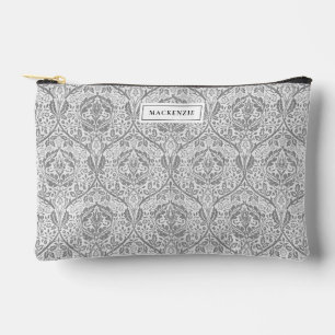 Pochette À Accessoires Élégant motif floral gris