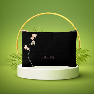 Pochette À Accessoires Elégant noir élégant floral Boho mignonne