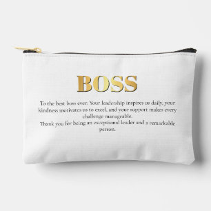 Pochette À Accessoires Elégant patron or meilleur Boss jamais meilleur