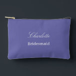 Pochette À Accessoires Élégant Pouch Accessoire Lavande Bridesmaid<br><div class="desc">Elégant Pouch Accessoire Lavande Bridesmaid, s'il vous plaît personnaliser le nom de la servante, en utilisant le modèle de personnalisation en ligne avant de commander. Le modèle de personnalisation peut également être facilement utilisé pour personnaliser la conception d'autres rôles d'invités mariages, comme Maid of Honor, en modifiant le texte pertinent...</div>