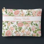 Pochette À Accessoires Elégant Rose Garden<br><div class="desc">Parfait pour les essentiels du jour de mariage ou les cadeaux de femme d'honneur, cet élégant sac à accessoires de jardin rose présente des roses d'aquarelle douce et des détails floraux romantiques, idéaux pour une touche de charme intemporel. Ce sac d'accessoires fait partie d'une collection de mariages avec des articles...</div>
