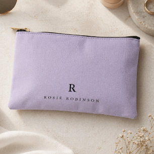 Pochette À Accessoires Élégant Sophistiqué Classique Monogramme Lilas