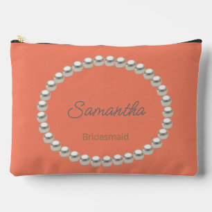 Pochette À Accessoires Elégante Fête des mariées perle Orange Accessoire 