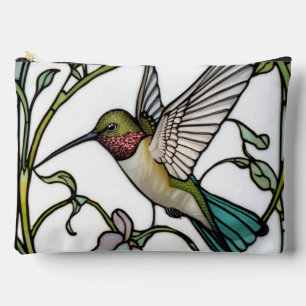 Pochette À Accessoires Élégante illustration de colibri botanique boho ch