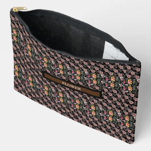 Pochette À Accessoires Elégante Personnaliser d'aquarelle de fleurs
