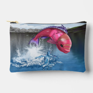 Pochette À Accessoires Élément d'eau bleu