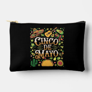 Pochette À Accessoires Éléments de fête mignons de la fête Cinco De Mayo