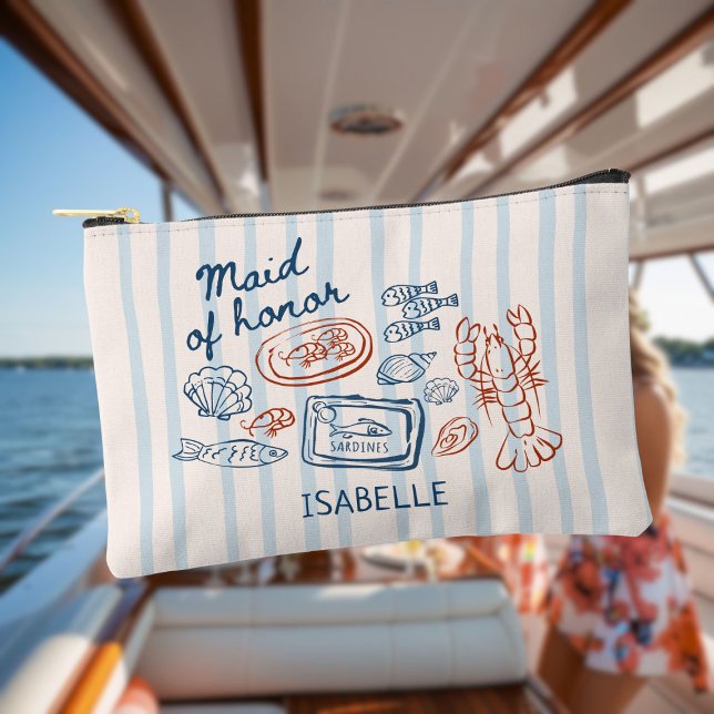 Pochette À Accessoires Elle est un Poisson d'avril Bachelorette des fruit (Créateur téléchargé)