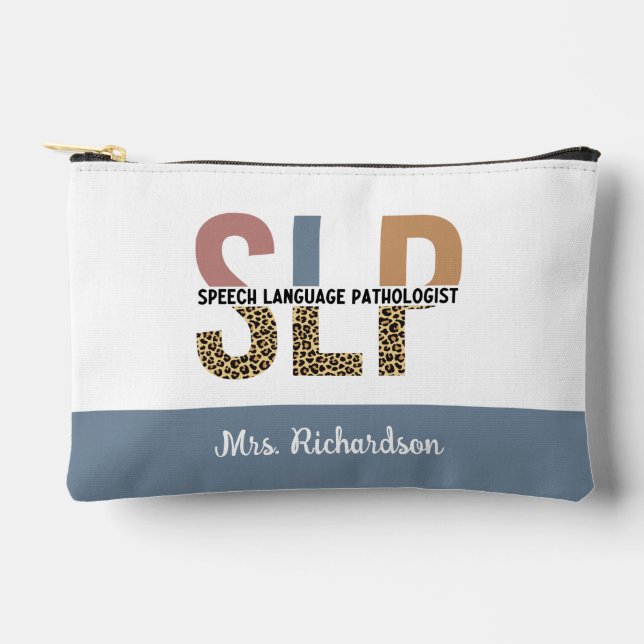 Pochette À Accessoires Empreinte de léopard Pathologiste de la parole per (Recto)