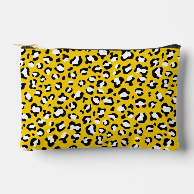 Pochette À Accessoires Empreinte de léopard, Spots de léopard, Leopard Ja (Recto)
