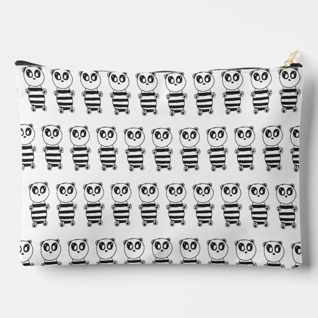Pochette À Accessoires Enfants Panda  (Verso)
