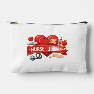 Pochette À Accessoires Enseigne de bureau infirmière cœur personnalisée  