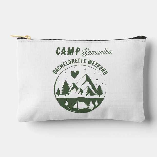 Pochette À Accessoires Enterrement de vie de jeune fille Camping Week-end (Recto)
