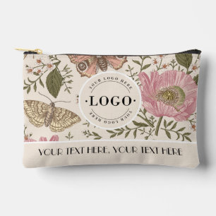 Pochette À Accessoires Entreprise de logo d'entreprise florale botanique