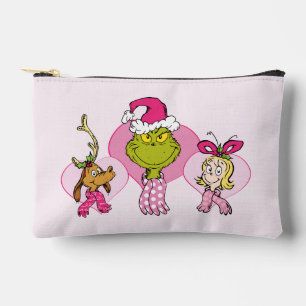 Pochette À Accessoires Équipage du Grinch en Portrait de la Saint-Valenti