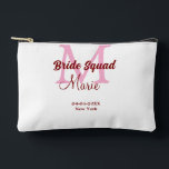Pochette À Accessoires Équipe de mariée ajouter nom monogramme demoiselle<br><div class="desc">beau design</div>