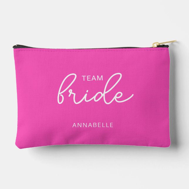 Pochette À Accessoires Équipe Mariée Enterrement de Vie de Jeune Fille (Verso)