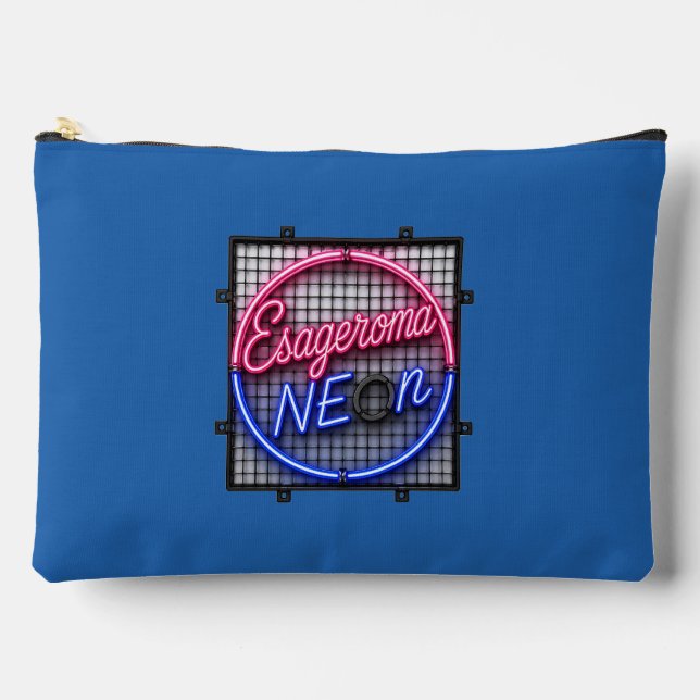 Pochette À Accessoires Esageroma Neon - Conception Rétro Synthwave des An (Recto)