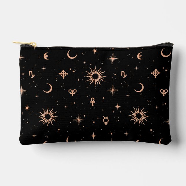 Pochette À Accessoires Esotérisme doré (Recto)