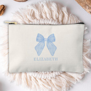 Pochette À Accessoires Esthétique Coquette Arc-en-Ciel Bleu Personnalisé 