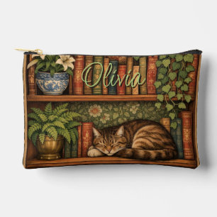 Pochette À Accessoires Étagère vintage avec chat et café