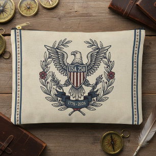 Pochette À Accessoires États-Unis 250 Aigle patriotique motif héritage Cr