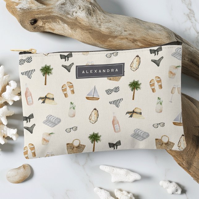 Pochette À Accessoires Été Neutres Personnalisé Vacances Plage (Créateur téléchargé)
