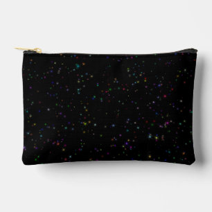 Pochette À Accessoires Étoiles brillantes colorées dans le ciel nocturne