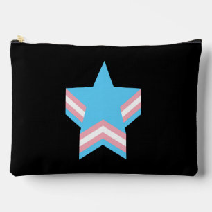 Pochette À Accessoires Étoiles de fierté transgenre 