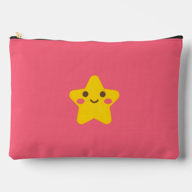 Pochette À Accessoires Étoiles souriantes grandes (Recto)