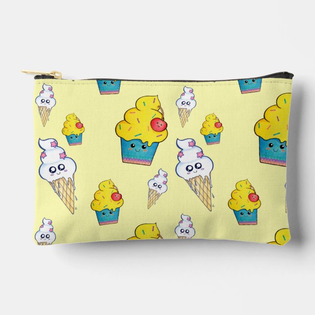Pochette À Accessoires Étui à crayons Glace à l'eau jaune (Recto)