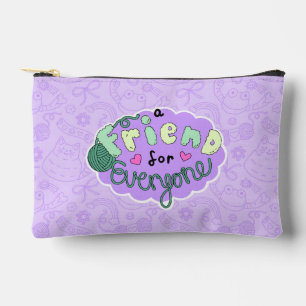 Pochette À Accessoires Étui lavande "Un ami pour tout le monde"