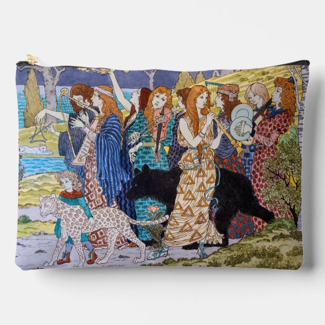 Pochette À Accessoires Eugene Grasset - Panneau Décoratif Harmonie (Recto)