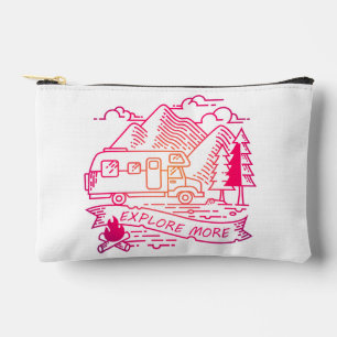 Pochette À Accessoires Explorez Plus Camper Rose Van Mountain Nature Love